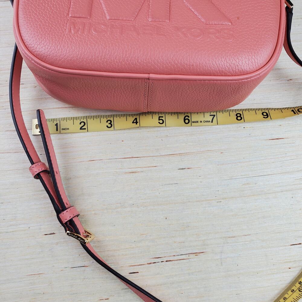 MICHAEL KORS | Jet Set | Sherbet | Medium Embossed Leather | Crossbody Bag - Picture 7 of 10